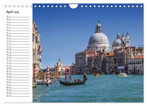 Produktbild: VENEDIG Eine Tour auf dem Canal Grande (Wandkalender 2026 DIN A4 quer), CALVENDO Monatskalender