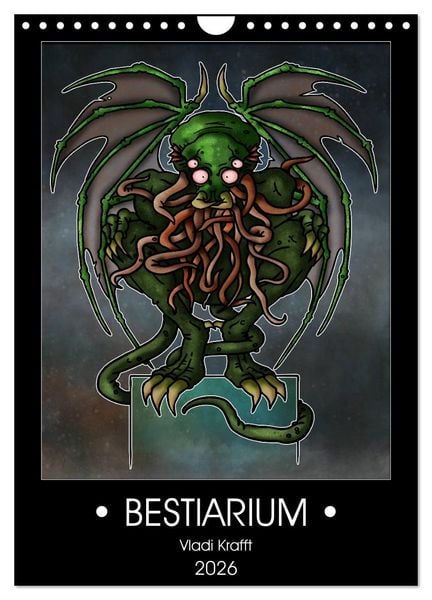 Produktbild: Bestiarium Vladi Krafft (Wandkalender 2026 DIN A4 hoch), CALVENDO Monatskalender