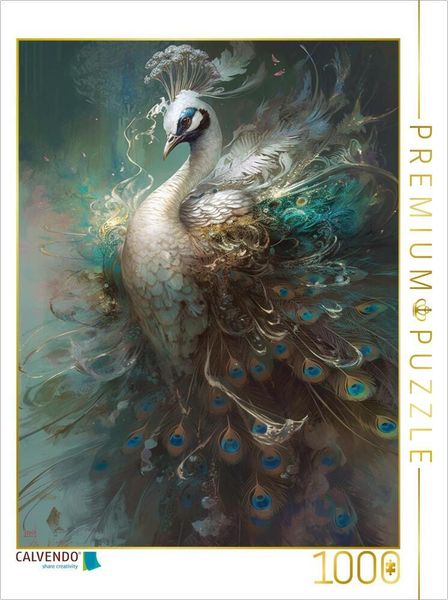 Produktbild: CALVENDO Puzzle Ein Motiv aus dem Kalender Malerische Pfaue | 1000 Teile Lege-Gr&ouml;&szlig;e 64x48cm Foto-Puzzle f&uuml;r gl&uuml;ckliche Stunden
