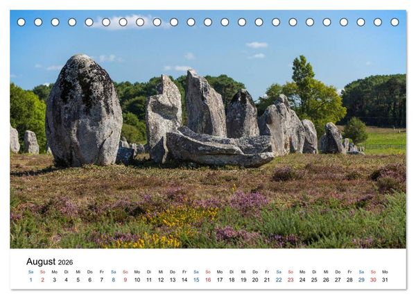 Produktbild: Das Morbihan - ein Ausflug in den S&uuml;den der Bretagne (Tischkalender 2026 DIN A5 quer), CALVENDO Monatskalender