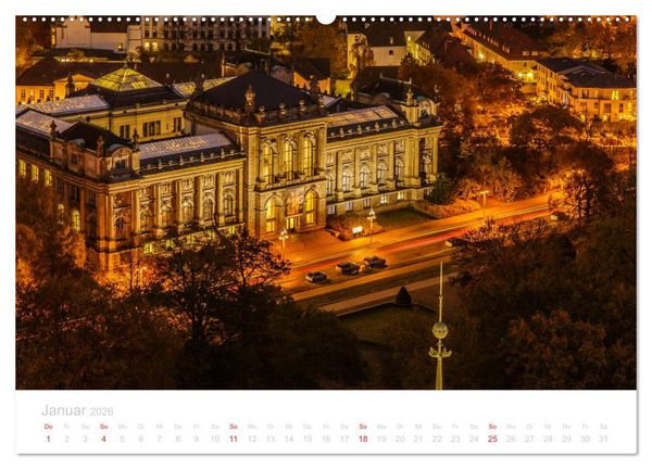 Produktbild: Hannover bei Nacht (Wandkalender 2026 DIN A2 quer), CALVENDO Monatskalender