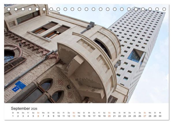 Produktbild: TEL AVIV Fassaden (Tischkalender 2026 DIN A5 quer), CALVENDO Monatskalender