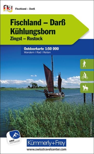 Fischland - Darss - Kühlungsborn Nr. 13 Outdoorkarte Deutsch, Sonstige von , Kümmerly+Frey, 9783259025796