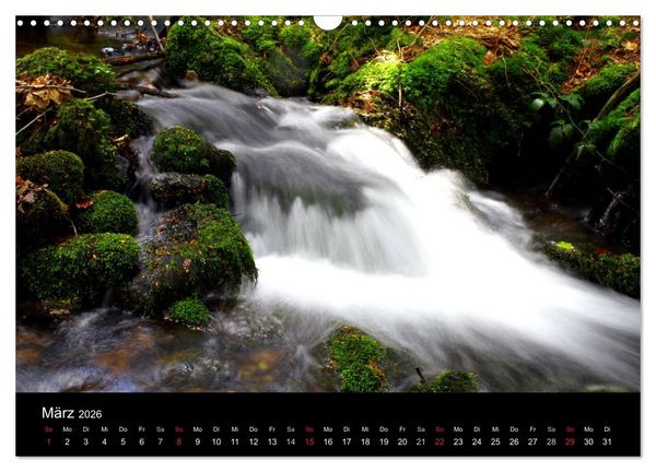 Produktbild: Geheimnisvolle B&auml;che und Fl&uuml;sse (Wandkalender 2026 DIN A3 quer), CALVENDO Monatskalender