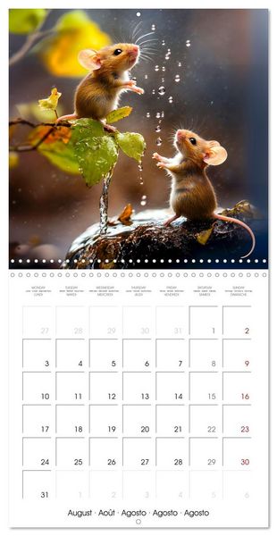 Produktbild: MOUSE MAGIC - Joyful Moments from the World of Mice (Wall Calendar 2026 12 &times; 12 Inch) CALVENDO 12 Month Wall Calendar