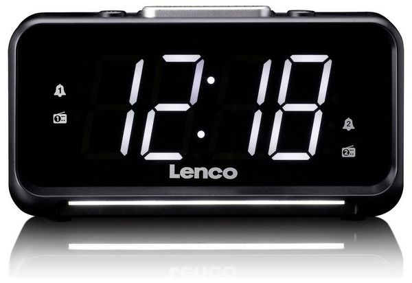Produktbild: Lenco Tischradio FM, AM UKW, USB Weckfunktion Schwarz