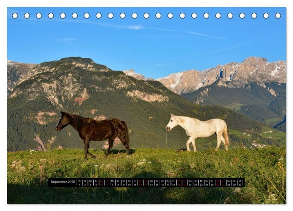 Produktbild: Dolomiten - Latemar und Rosengarten (Tischkalender 2026 DIN A5 quer), CALVENDO Monatskalender