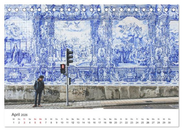 Produktbild: Sonnige Gr&uuml;&szlig;e aus Portugal (Tischkalender 2026 DIN A5 quer), CALVENDO Monatskalender