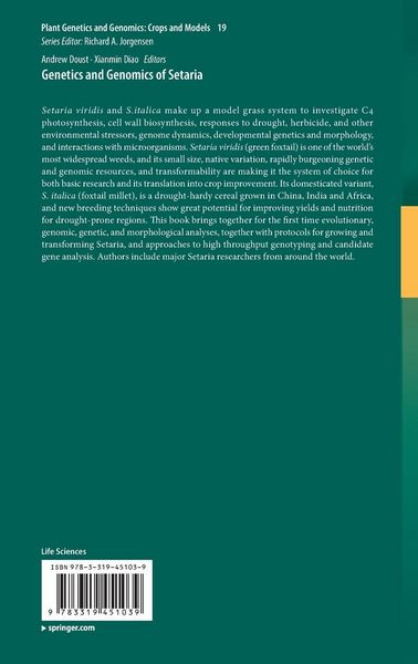 Produktbild: Genetics and Genomics of Setaria