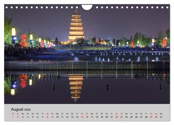 Produktbild: China-Impressionen (Wandkalender 2026 DIN A4 quer), CALVENDO Monatskalender