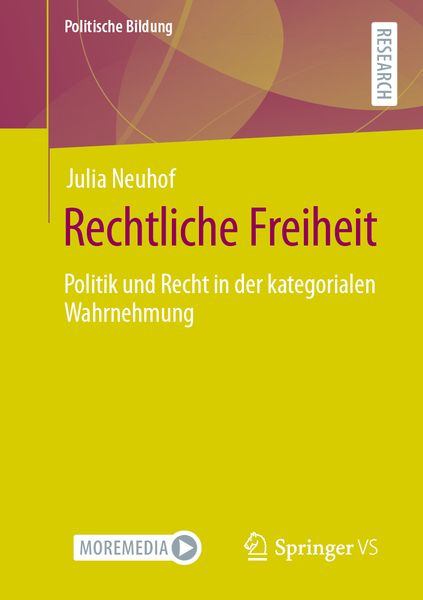 Rechtliche Freiheit, Taschenbuch von Julia Neuhof, Springer Fachmedien Wiesbaden GmbH, 9783658307592