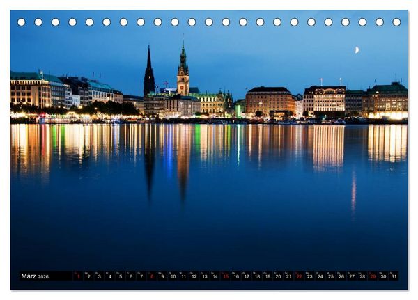 Produktbild: Hamburg - Alster (Tischkalender 2026 DIN A5 quer), CALVENDO Monatskalender