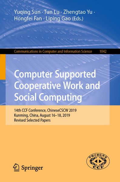 Produktbild: Computer Supported Cooperative Work and Social Computing