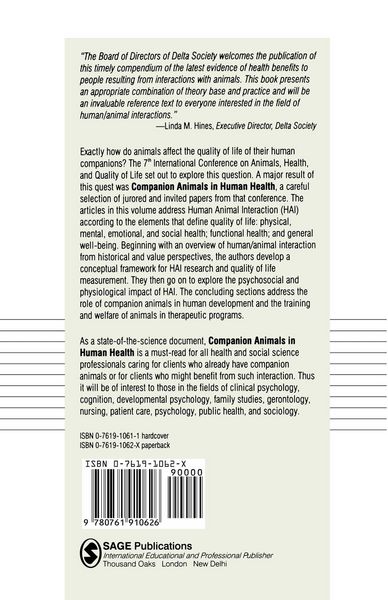 Produktbild: Companion Animals in Human Health