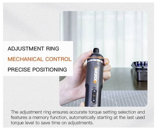 Produktbild: Worx WX242 Akku-Schrauber 4V 2.0Ah Li-Ion inkl. Koffer