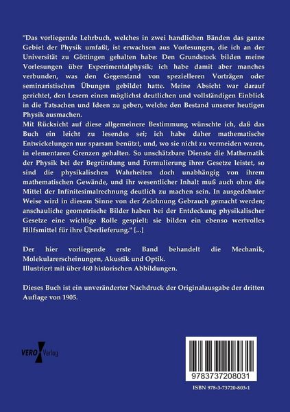 Produktbild: Lehrbuch der Physik zu eigenem Studium und zum Gebrauche bei Vorlesungen