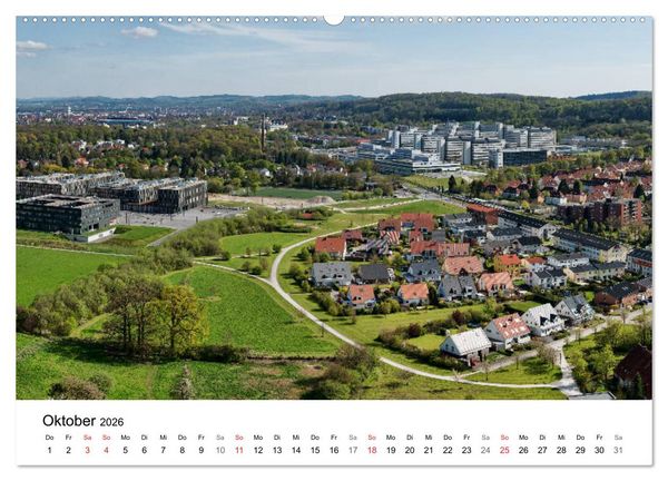 Produktbild: BIELEFELD aus der Vogelperspektive (Wandkalender 2026 DIN A2 quer), CALVENDO Monatskalender