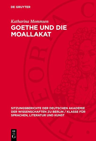 Produktbild: Goethe und die Moallakat