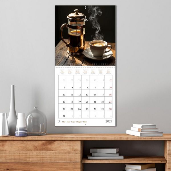 Produktbild: L'&acirc;me du caf&eacute; - Une passion au quotidien (Calendrier mural carr&eacute; 2027 30x30 cm) Calendrier double avec une page pour vos prises de notes