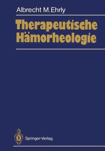 Produktbild: Therapeutische H&auml;morheologie