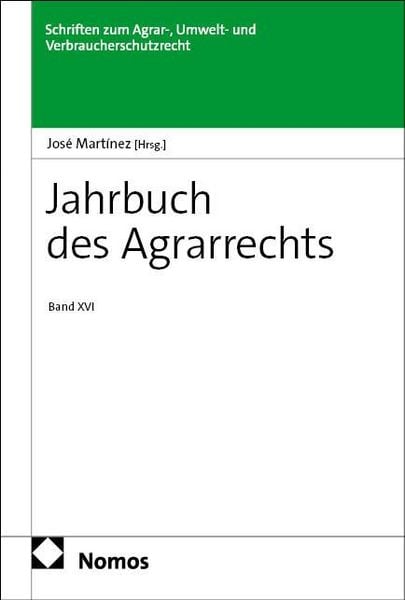 Produktbild: Jahrbuch des Agrarrechts
