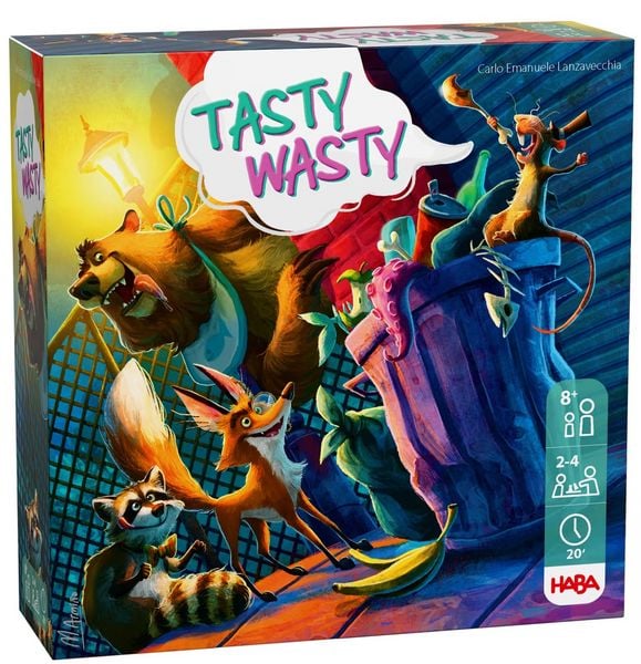 HABA 2013180001 - Tasty Wasty, Karten-Würfel-Spiel