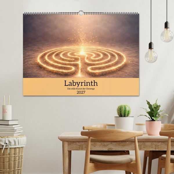 Produktbild: Labyrinth - Die stille Kunst der Umwege (Wandkalender 2027 DIN A2 quer), CALVENDO Monatskalender