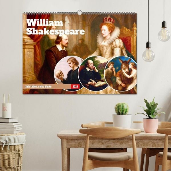 Produktbild: William Shakespeare (Wandkalender 2026 DIN A2 quer), CALVENDO Monatskalender