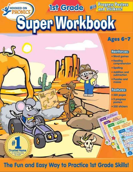 Produktbild: Hooked on Phonics 1st Grade Super Workbook