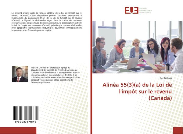 Produktbild: Alin&eacute;a 55(3)(a) de la Loi de l'imp&ocirc;t sur le revenu (Canada)