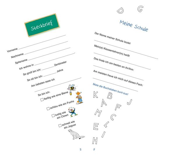 Produktbild: Schlau für die Schule: Rätselspaß zum Schulstart mit Stickern (Schultüte 2023 blau)