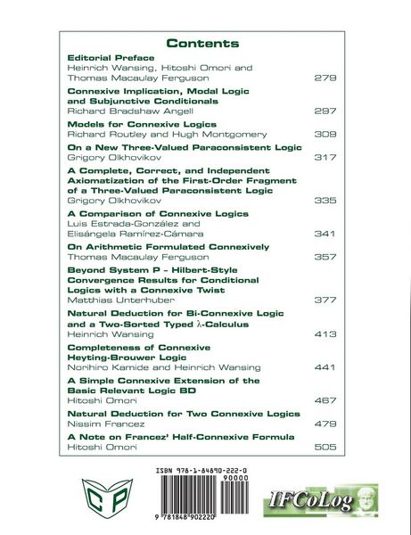 Produktbild: IfColog Journal of Logics and their Applications. Volume 3, number 3