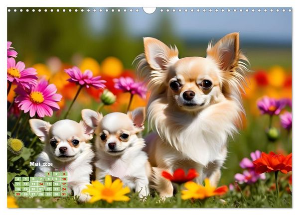 Produktbild: Chihuahua - der mutige Winzling (Wandkalender 2026 DIN A3 quer), CALVENDO Monatskalender