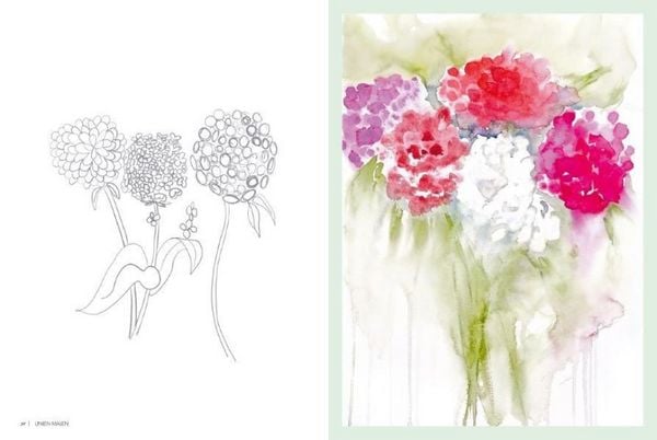 Produktbild: Linien malen &ndash; Zauberhafte Blumenpracht