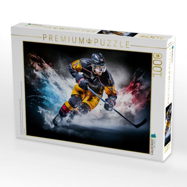 Produktbild: CALVENDO Puzzle Ein Motiv aus dem Kalender Eishockey und positive Gedanken | 1000 Teile Lege-Gr&ouml;&szlig;e 64x48cm Foto-Puzzle f&uuml;r gl&uuml;ckliche Stunden