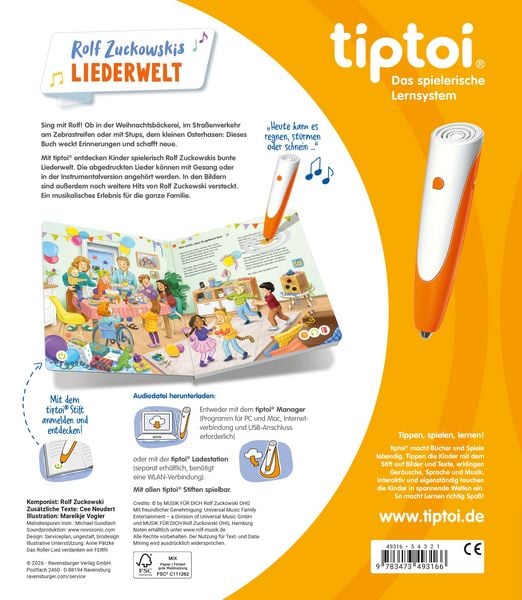 Produktbild: tiptoi&reg; Liederb&uuml;cher - Rolf Zuckowskis Liederwelt