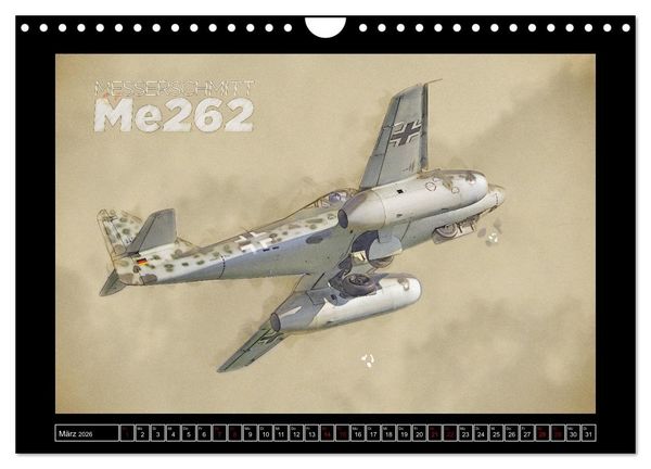 Produktbild: Aero Action Art - Luftfahrt Kunst (Wandkalender 2026 DIN A4 quer), CALVENDO Monatskalender