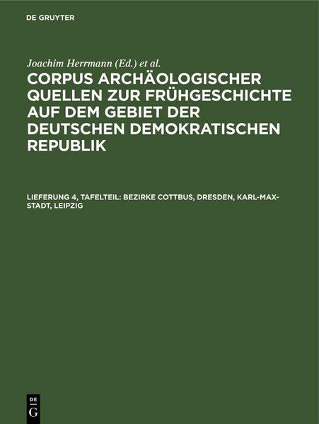 Produktbild: Bezirke Cottbus, Dresden, Karl-Max-Stadt, Leipzig