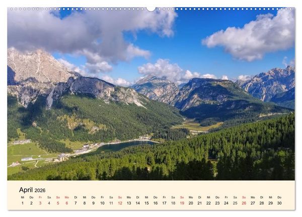 Produktbild: Sextner Dolomiten (hochwertiger Premium Wandkalender 2026 DIN A2 quer), Kunstdruck in Hochglanz