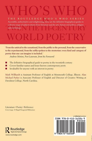 Produktbild: Who's Who in Twentieth Century World Poetry