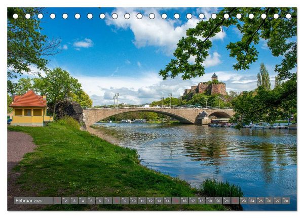 Produktbild: Blickpunkte Halle (Saale) (Tischkalender 2026 DIN A5 quer), CALVENDO Monatskalender