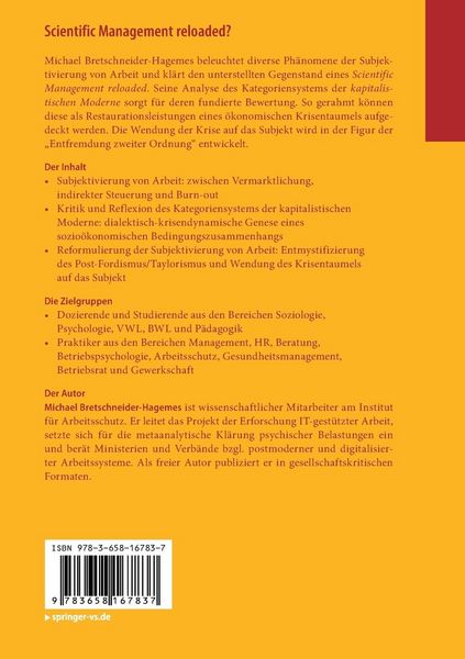 Produktbild: Scientific Management reloaded?