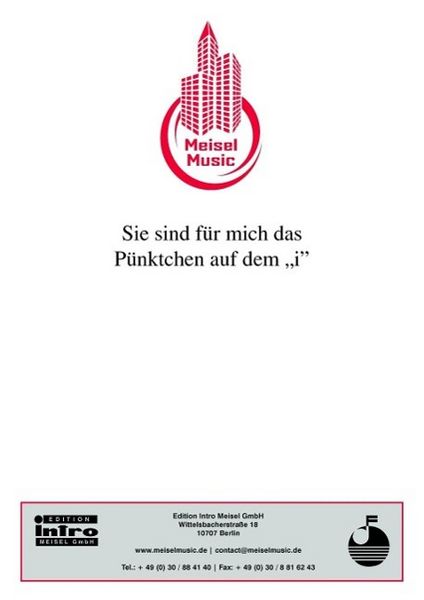 Produktbild: Sie sind f&uuml;r mich das P&uuml;nktchen auf dem "i"