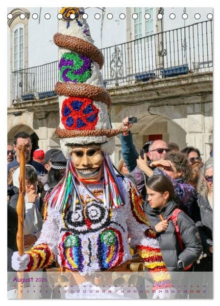 Produktbild: Karneval in Galicien (Tischkalender 2026 DIN A5 hoch), CALVENDO Monatskalender
