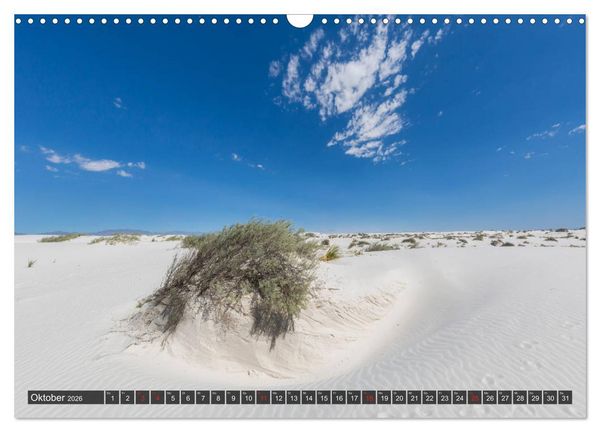 Produktbild: WHITE SANDS Die wei&szlig;e W&uuml;ste in New Mexico (Wandkalender 2026 DIN A3 quer), CALVENDO Monatskalender
