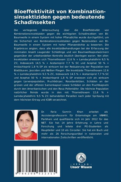 Produktbild: Bioeffektivit&auml;t von Kombination-sinsektiziden gegen bedeutende Schadinsekten