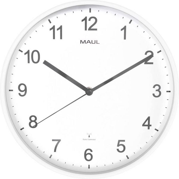 Produktbild: Maul 9054602 Funk Wanduhr 30.5cm x 300mm x 25mm x 50mm Wei&szlig;
