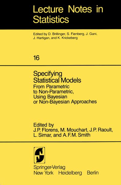 Produktbild: Specifying Statistical Models