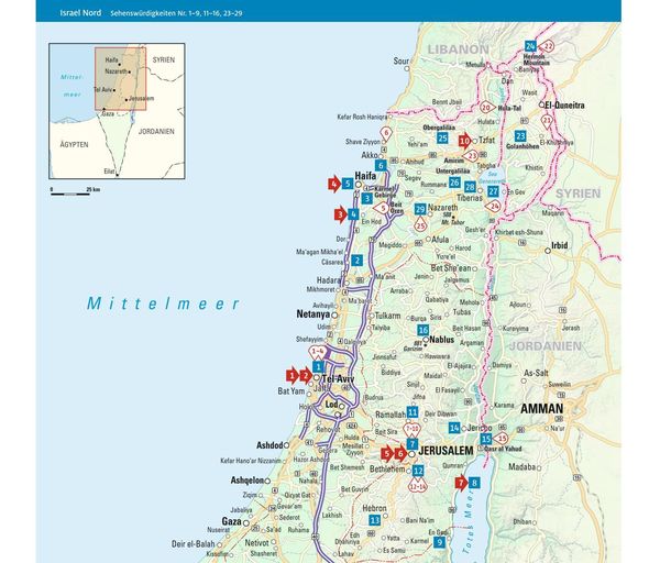 Produktbild: ADAC Reiseführer Israel und Palästina