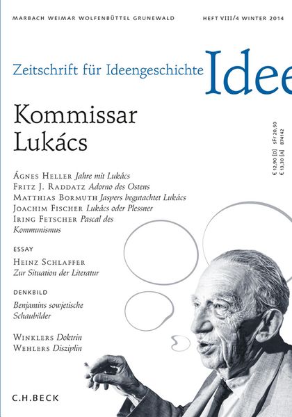 Produktbild: Zeitschrift f&uuml;r Ideengeschichte Heft VIII/4 Winter 2014